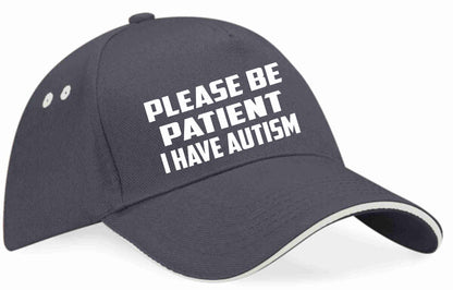 Be Patient I Have Autism Baseball Cap Mental Health Awareness Men & Ladies