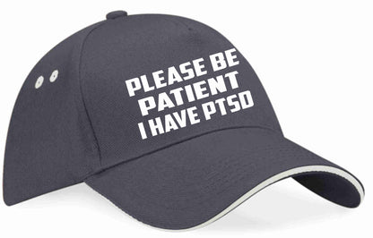 Be Patient I Have PTSD Baseball Cap Mental Health Awareness Men & Ladies