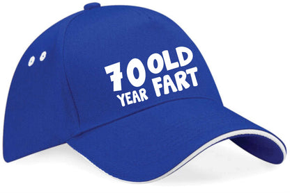 70 Year Old Fart Baseball Cap 70th Birthday Gift For Men & Women