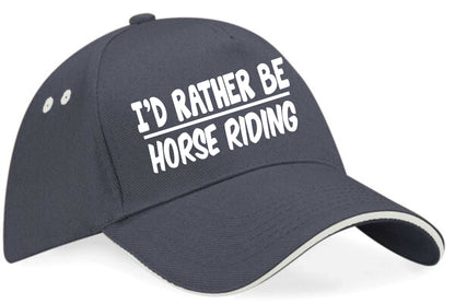 I'd Rather Be Horse Riding Baseball Cap Funny Birthday Gift For Men & Women