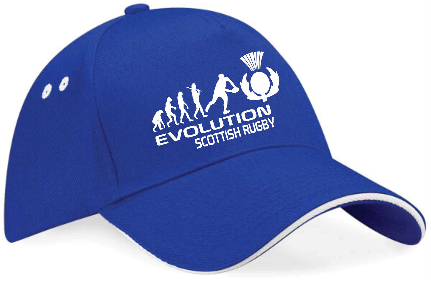 Evolution Of Scottish Rugby Baseball Cap Sports Birthday Gift For Men & Women