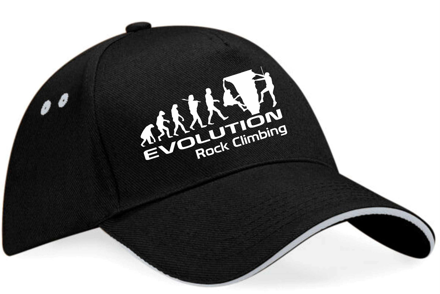 Evolution Of Rock Climbing Baseball Cap Sports Fan Gift For Men & Women
