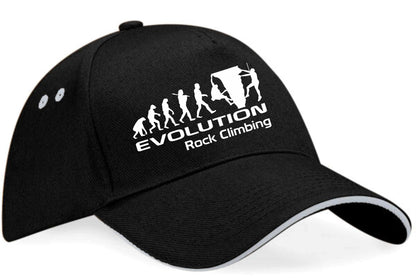 Evolution Of Rock Climbing Baseball Cap Sports Fan Gift For Men & Women