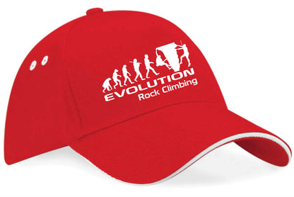 Evolution Of Rock Climbing Baseball Cap Sports Fan Gift For Men & Women