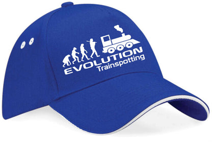 Evolution Of Trainspotting Baseball Cap Train Lovers Gift For Men & Women