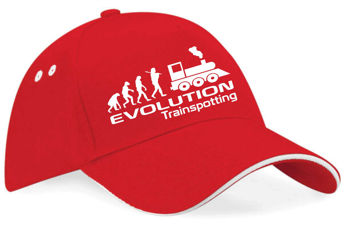 Evolution Of Trainspotting Baseball Cap Train Lovers Gift For Men & Women