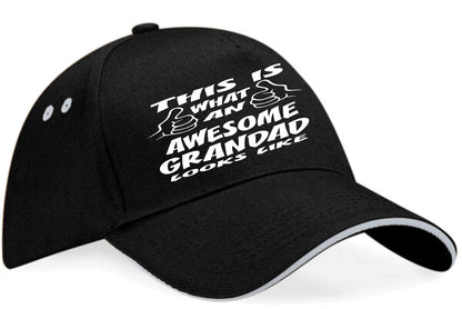This Is What Awesome Grandad Looks Like Baseball Cap Birthday Gift For Men
