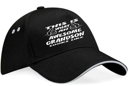 This Is What Awesome Grandson Looks Like Baseball Cap Birthday Gift For Men