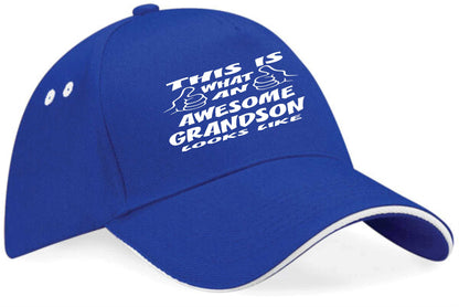 This Is What Awesome Grandson Looks Like Baseball Cap Birthday Gift For Men