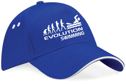 Evolution Of Swimming Baseball Cap Sports Fan Birthday Gift For Men & Women