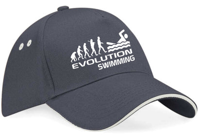 Evolution Of Swimming Baseball Cap Sports Fan Birthday Gift For Men & Women