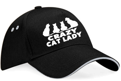 Crazy Cat Lady Baseball Cap Cat Lovers Birthday Gift For Women