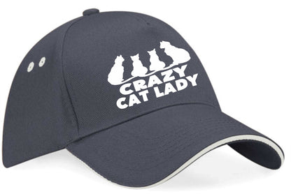 Crazy Cat Lady Baseball Cap Cat Lovers Birthday Gift For Women