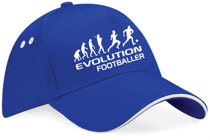 Evolution Of A Footballer Baseball Cap Sports Fan Birthday Gift For Men & Women