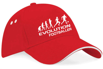 Evolution Of A Footballer Baseball Cap Sports Fan Birthday Gift For Men & Women