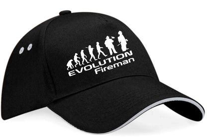 Evolution Of A Fireman Baseball Cap Birthday Gift For Men & Women