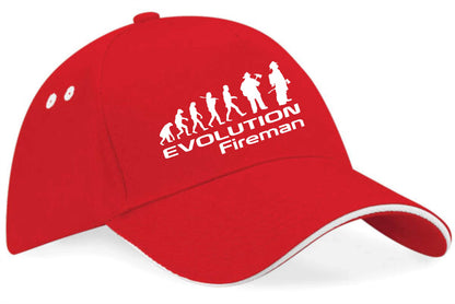 Evolution Of A Fireman Baseball Cap Birthday Gift For Men & Women