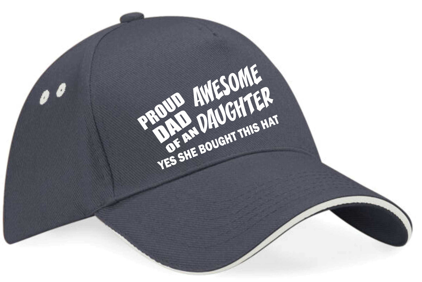 Proud Dad Of Daughter Baseball Cap Father's Day Birthday Gift For Men