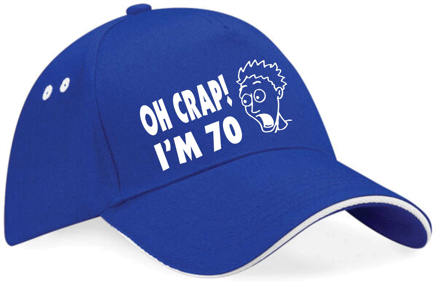 Oh Crap I'm 70 Baseball Cap 70th Birthday Gift For Men & Ladies