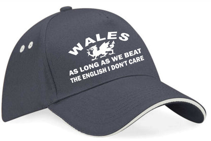 Wales As Long As Beat English Baseball Cap Welsh Lover Gift For Men & Ladies