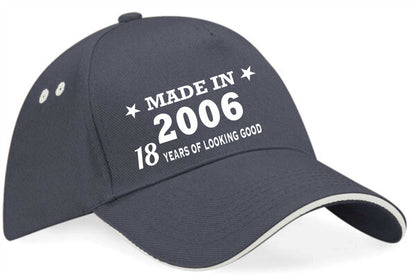 Made in 2006 18th Birthday Baseball Cap 18 Year Old Gift For Men & Ladies