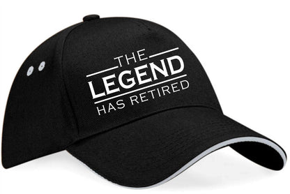 The Legend Has Retired Baseball Cap Retirement Gift For Men & Ladies