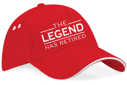 The Legend Has Retired Baseball Cap Retirement Gift For Men & Ladies