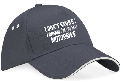 I Dream Of Motorbikes Baseball Cap Biker Lover Gift For Men & Ladies