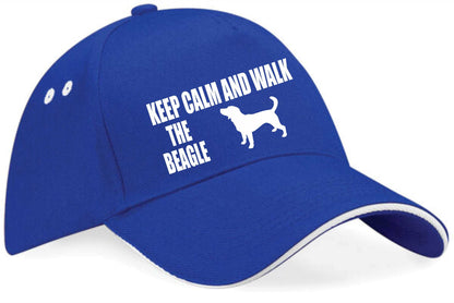 Keep Calm Walk The Beagle Baseball Cap Dog Lovers Gift For Men & Ladies