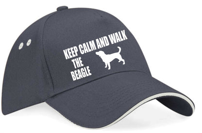 Keep Calm Walk The Beagle Baseball Cap Dog Lovers Gift For Men & Ladies