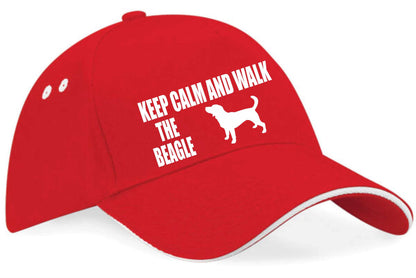 Keep Calm Walk The Beagle Baseball Cap Dog Lovers Gift For Men & Ladies