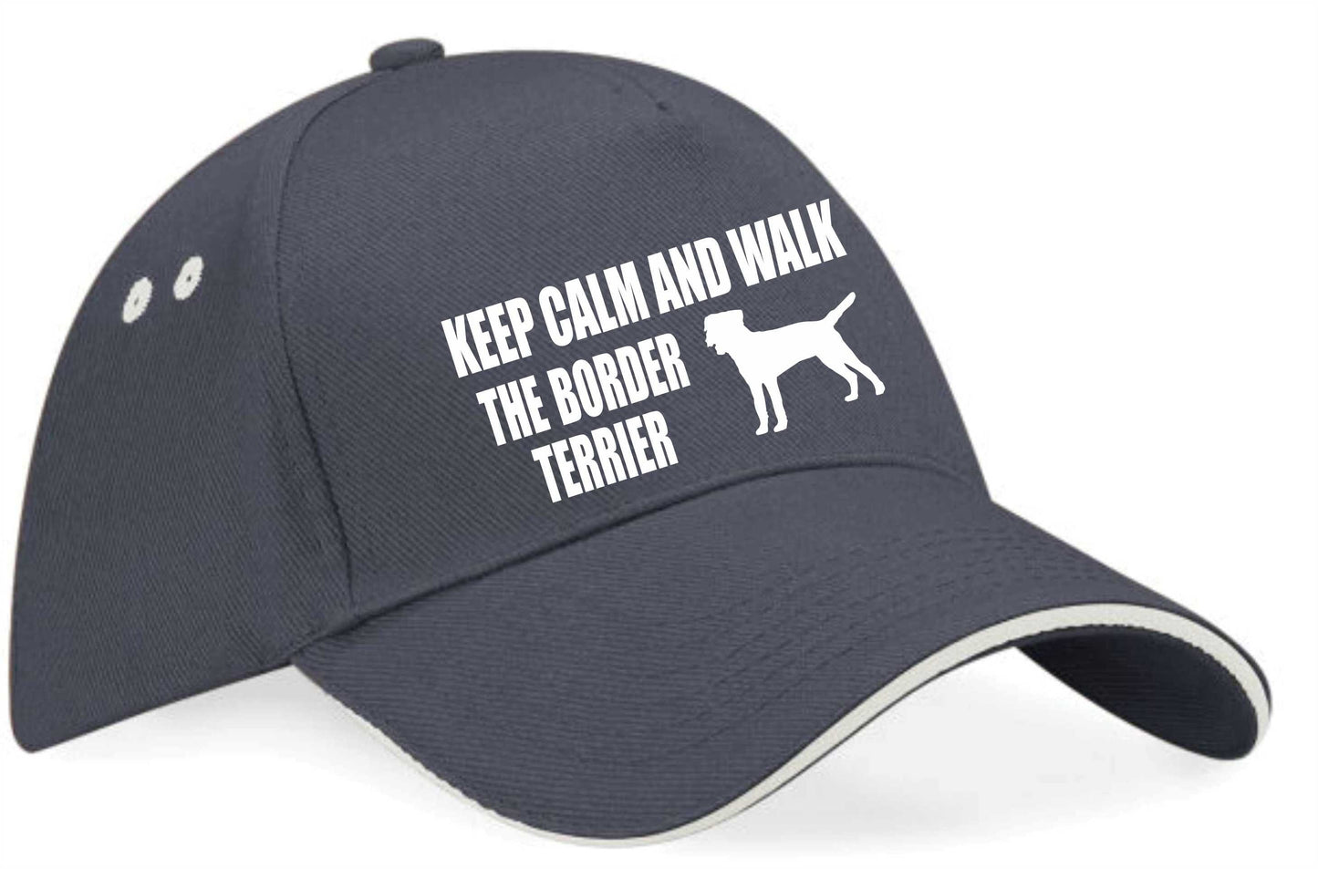 Keep Calm Walk The Border Terrier Baseball Cap Dog Lovers Gift For Men & Ladies