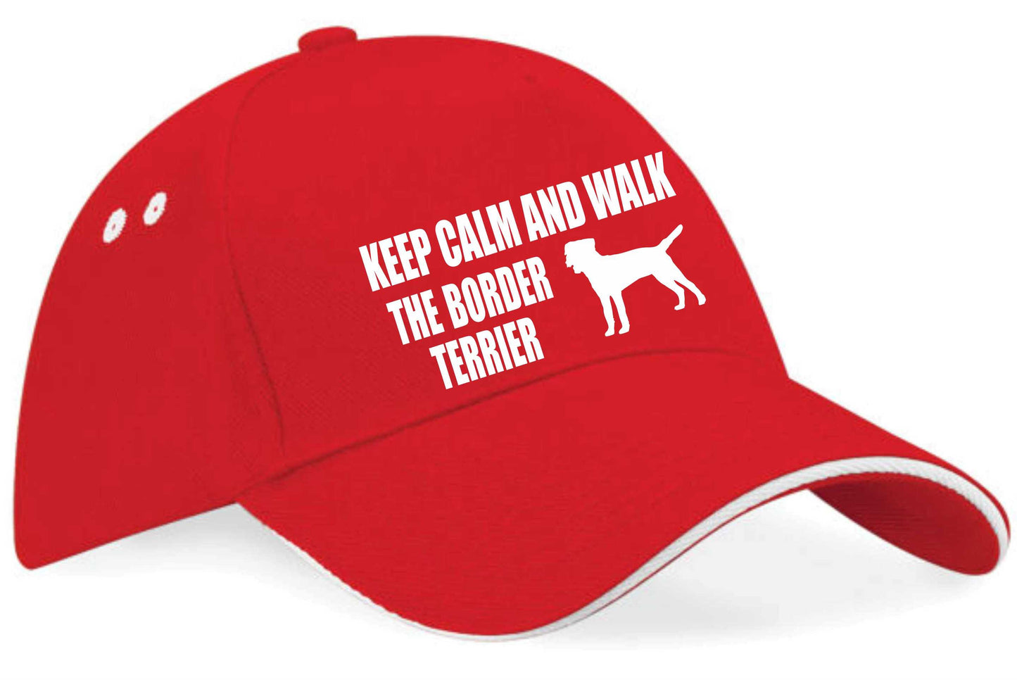 Keep Calm Walk The Border Terrier Baseball Cap Dog Lovers Gift For Men & Ladies