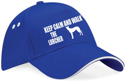 Keep Calm Walk The Lurcher Baseball Cap Dog Lovers Gift For Men & Ladies