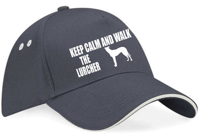 Keep Calm Walk The Lurcher Baseball Cap Dog Lovers Gift For Men & Ladies