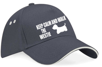 Keep Calm Walk The Westie Baseball Cap Dog Lovers Gift For Men & Ladies