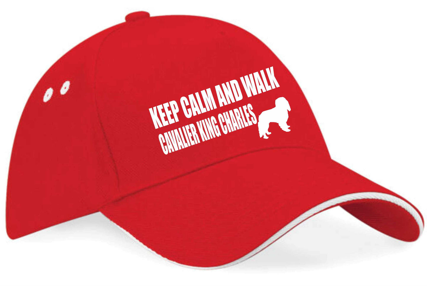 Keep Calm Walk King Charles Spaniel Baseball Cap Dog Lovers Gift Men & Ladies