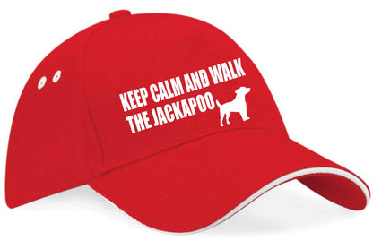 Keep Calm Walk The Jackapoo Baseball Cap Dog Lovers Gift For Men & Ladies