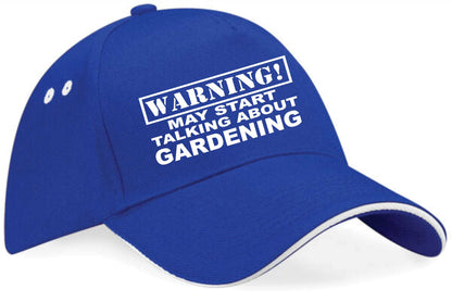 Warning May Talk About Gardening  Baseball Cap Hobby Gift For Men & Ladies