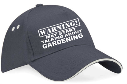 Warning May Talk About Gardening  Baseball Cap Hobby Gift For Men & Ladies