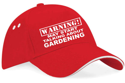 Warning May Talk About Gardening  Baseball Cap Hobby Gift For Men & Ladies