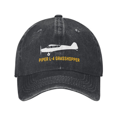 Piper L-4 Grasshopper Printing unisex baseball cap adjustable hats Outdoor leisure hat veteran gift