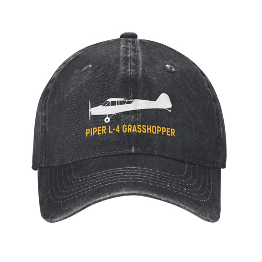 Piper L-4 Grasshopper Printing unisex baseball cap adjustable hats Outdoor leisure hat veteran gift