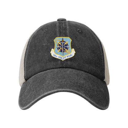 146th Airlift Wing Printed unisex baseball cap adjustable grid baseball cap veteran gift