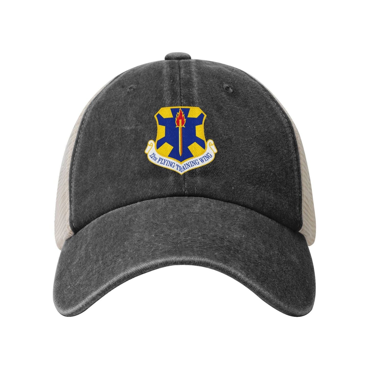 12th Flying Training Wing Printed unisex baseball cap adjustable grid baseball cap veteran gift