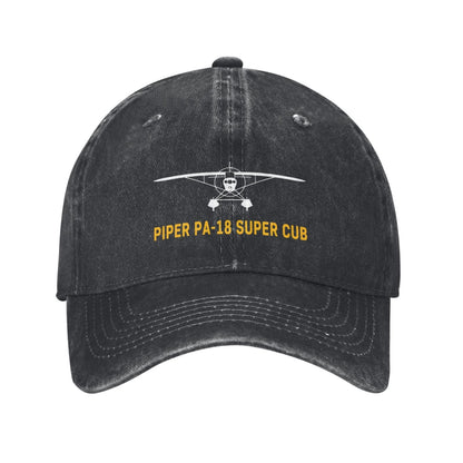 Piper PA-18 Super Cub Printing unisex baseball cap adjustable hats Outdoor leisure hat veteran gift