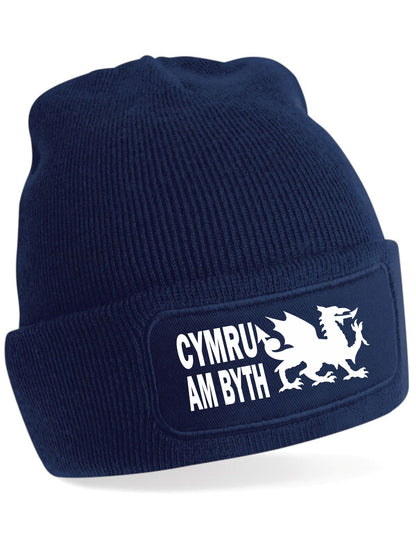 Welsh Dragon Wales Forever Beanie Hat Welsh Gift For Men & Ladies