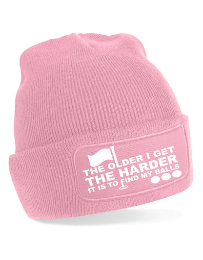 Older I Get Harder To Find My Balls Beanie Hat Golf Lover Gift For Men