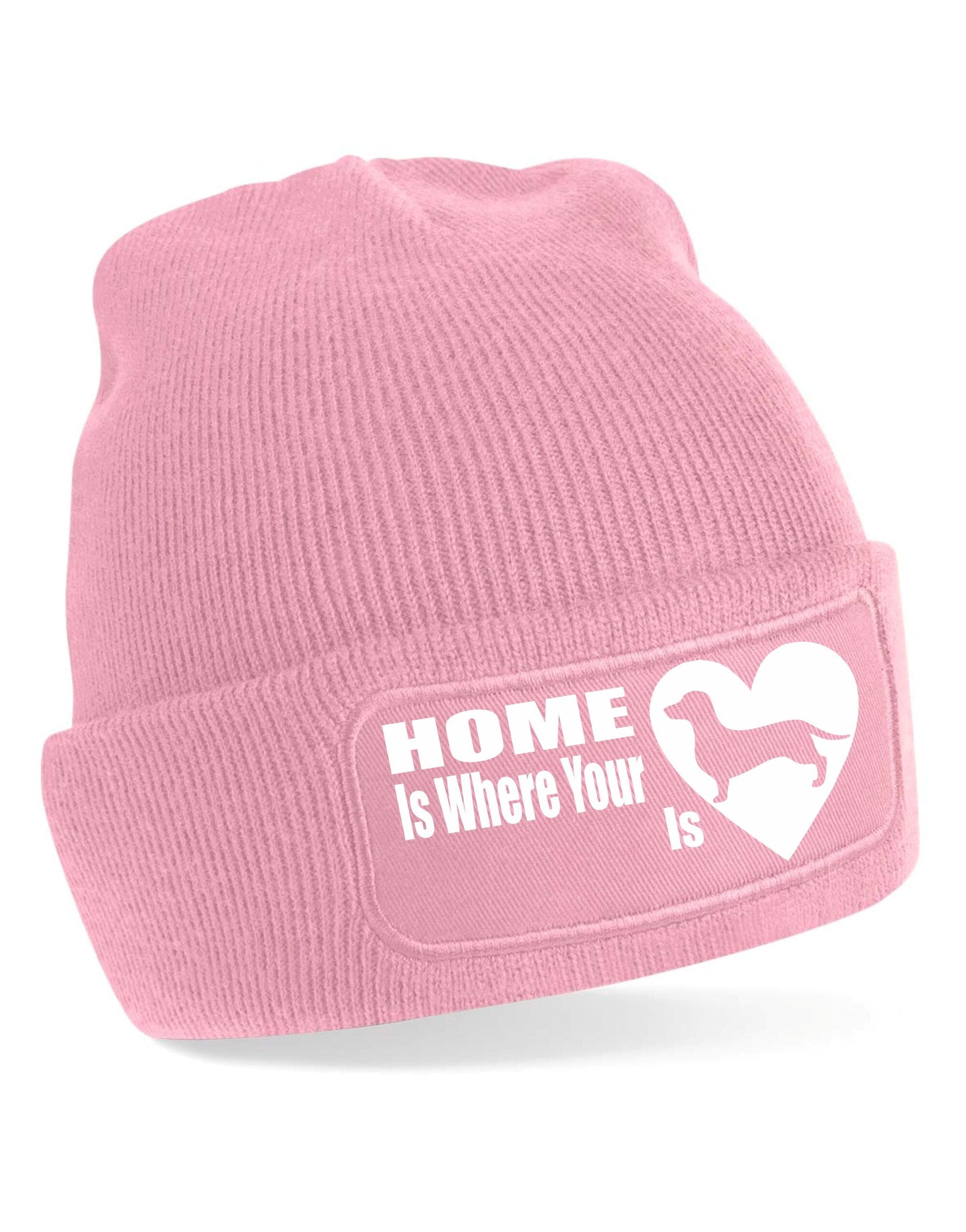Home Is Where The Dachshund Is Beanie Hat Dog Lovers Gift For Men & Ladies
