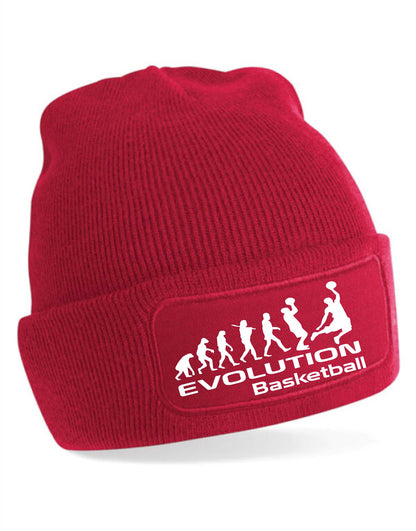 Evolution Of Basketball Beanie Hat Sport Hobbie Birthday Gift For Men & Ladies